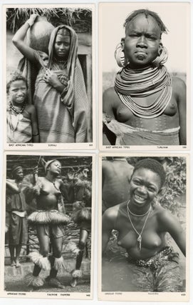 1950s AFRICA INDIGENOUS PEOPLE PHOTO POSTCARDS - PEGAS STUDIO NAIROBI