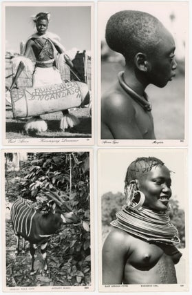 1950s AFRICA INDIGENOUS PEOPLE PHOTO POSTCARDS - PEGAS STUDIO NAIROBI