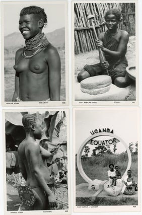 1950s AFRICA INDIGENOUS PEOPLE PHOTO POSTCARDS - PEGAS STUDIO NAIROBI