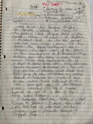 LESBIAN SADOMASOCHIST SEX WORKER in SAN FRANCISCO 1992-1994 - HANDWRITTEN JOURNALS and PHOTOS