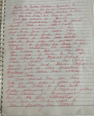 LESBIAN SADOMASOCHIST SEX WORKER in SAN FRANCISCO 1992-1994 - HANDWRITTEN JOURNALS and PHOTOS