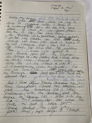 LESBIAN SADOMASOCHIST SEX WORKER in SAN FRANCISCO 1992-1994 - HANDWRITTEN JOURNALS and PHOTOS