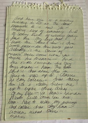 LESBIAN SADOMASOCHIST SEX WORKER in SAN FRANCISCO 1992-1994 - HANDWRITTEN JOURNALS and PHOTOS