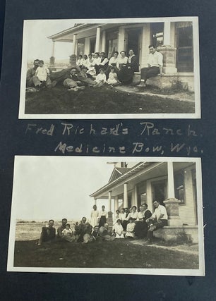 COLORADO WYOMING MIDWEST 1912-1919 PHOTO ALBUM