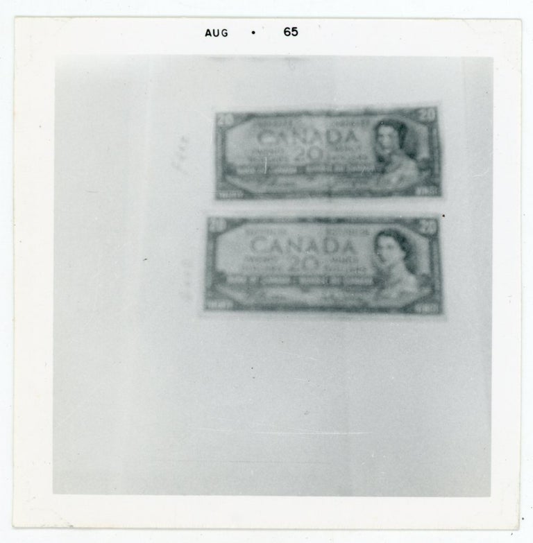 Item #102 CANADIAN MONEY CURRENCY ODD VINTAGE SNAPSHOT PHOTO