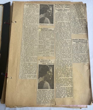 WOMAN MUSICIAN, PIANIST, LISBON FALLS, MAINE 1918-1938 SCRAPBOOK