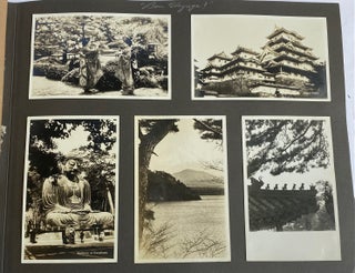 Item #1023 1930s TRIP to JAPAN SCRAPBOOK/PHOTO ALBUM