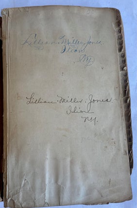 Item #1026 HANDWRITTEN COOKBOOK RECIPES 1920s. Lillian Miller Jones