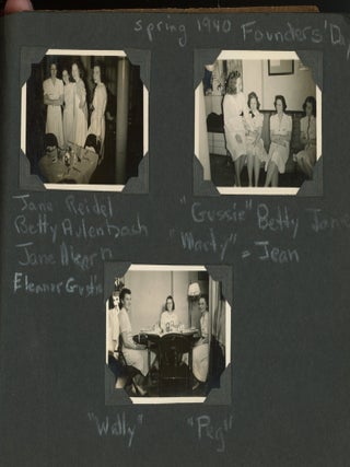 SORORITY SISTERS SIGMA SIGMA SIGMA 1938-1940 PHOTO ALBUM