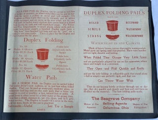 FIRETRUCK ENGINE FIRE FIGHTER CATALOG ANTIQUE HORSE DRAWN c. 1908