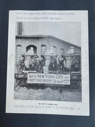 FIRETRUCK ENGINE FIRE FIGHTER CATALOG ANTIQUE HORSE DRAWN c. 1908
