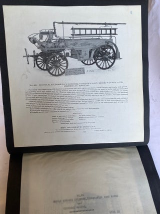 FIRETRUCK ENGINE FIRE FIGHTER CATALOG ANTIQUE HORSE DRAWN c. 1908