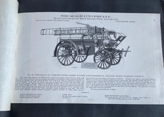 FIRETRUCK ENGINE FIRE FIGHTER CATALOG ANTIQUE HORSE DRAWN c. 1908