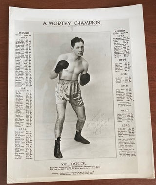 Item #1037 1950s BOXING PHOTO COLLECTION PUBLICITY and PRESS PHOTOS