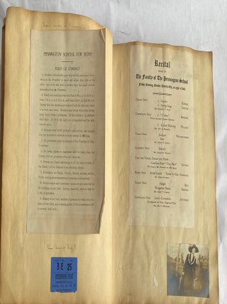 PENNINGTON SEMINARY NJ ALL BOYS SCHOOL 1910-1913 SCRAPBOOK