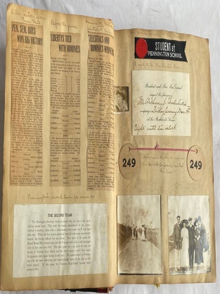 PENNINGTON SEMINARY NJ ALL BOYS SCHOOL 1910-1913 SCRAPBOOK