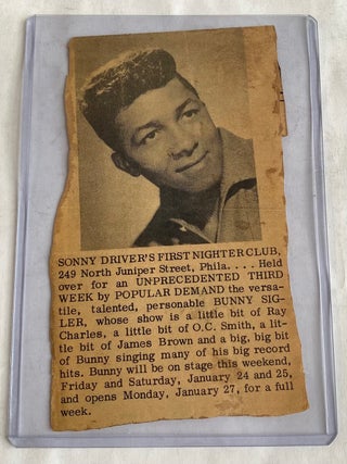 PHILADELPHIA SOUL SOUND ARCHIVE - BUNNY SIGLER, PATTI PERKINS - MUSICIAN & DANCER
