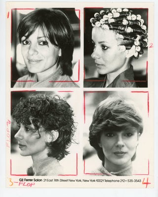 HAIR STYLES - THE PERMANENT WAVE - SMALL ARCHIVE of EARLY 1980s PERM PRESS PHOTOS