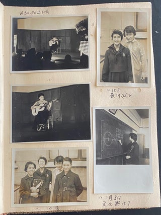 JAPANESE SCHOOLGIRL PHOTO ALBUM 1950s