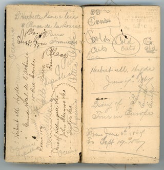 1867-1892 HANDWRITTEN TRAVEL DIARY