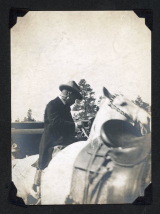 Early 20th c. Photo album, Teddy Roosevelt, Yosemite or Yellowstone, John Muir or possibly John Burroughs?