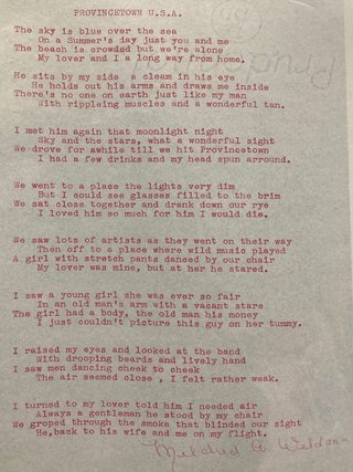1960s ORIGINAL POETRY - JFK ASSASSINATION, LOVE, RACE, DRINKING, etc