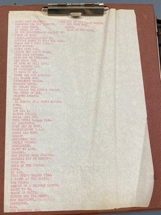 1960s ORIGINAL POETRY - JFK ASSASSINATION, LOVE, RACE, DRINKING, etc