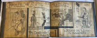 1910s DENVER TIMES ILLUSTRATOR SCRAPBOOK with PHOTOS, DRAWINGS, NEWSPAPER SCRAPS