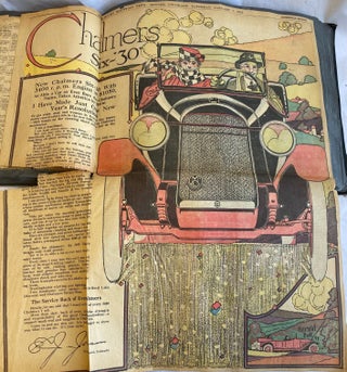 1910s DENVER TIMES ILLUSTRATOR SCRAPBOOK with PHOTOS, DRAWINGS, NEWSPAPER SCRAPS