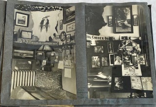 1910s DENVER TIMES ILLUSTRATOR SCRAPBOOK with PHOTOS, DRAWINGS, NEWSPAPER SCRAPS