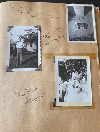 Item #1107 1935-1940 YOUNG MAN at DEERFIELD ACADEMY PREP SCHOOL, STAMFORD, SCRAPBOOK WITH PHOTOS