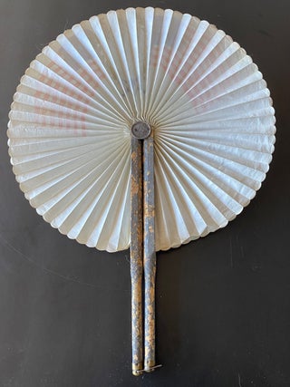 1892-1893 COLUMBIA EXPOSITION CHRISTOPHER COLUMBUS ACCORDION HAND FAN
