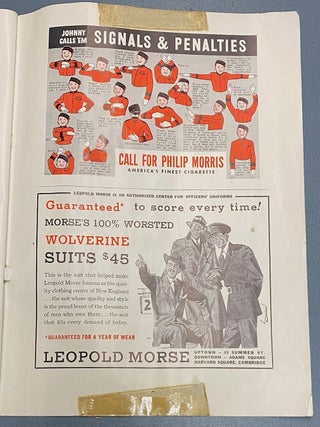 1942 HARVARD AA NEWS with 2 ARMY vs HARVARD FOOTBALL TICKETS