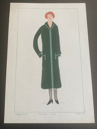 1920s ART FASHION DRAWINGS from RUSSELL SAGE COLLEGE