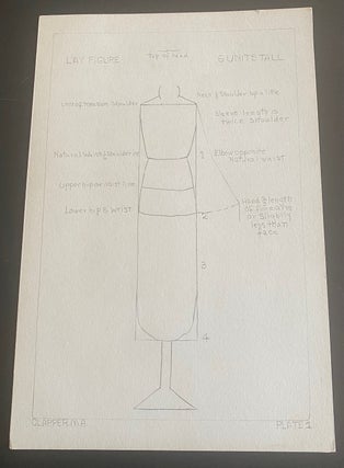1920s ART FASHION DRAWINGS from RUSSELL SAGE COLLEGE