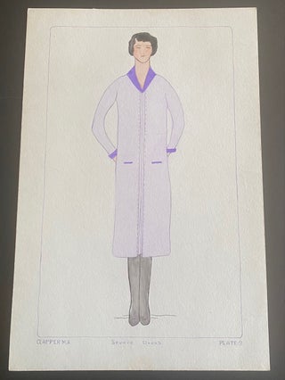 1920s ART FASHION DRAWINGS from RUSSELL SAGE COLLEGE