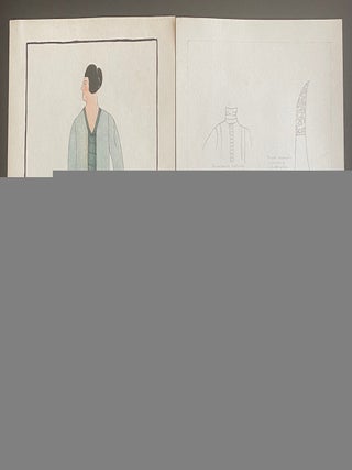 1920s ART FASHION DRAWINGS from RUSSELL SAGE COLLEGE