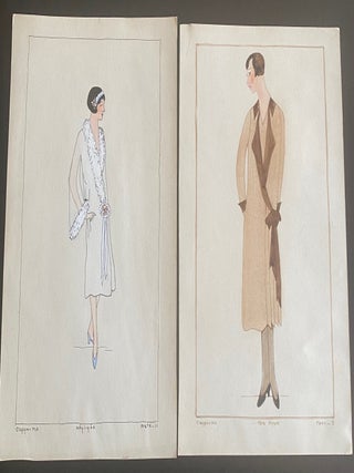 1920s ART FASHION DRAWINGS from RUSSELL SAGE COLLEGE