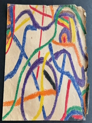 CHILD ART and SCHOOLWORK - LARGE COLLECTION c. 1950s