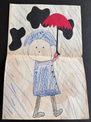 CHILD ART and SCHOOLWORK - LARGE COLLECTION c. 1950s