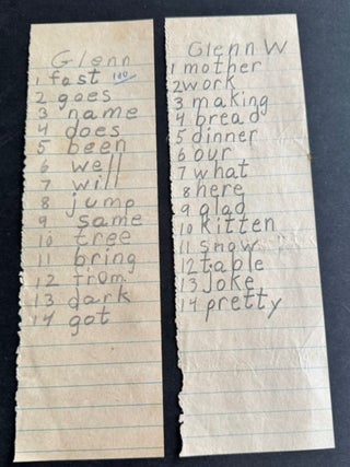 CHILD ART and SCHOOLWORK - LARGE COLLECTION c. 1950s