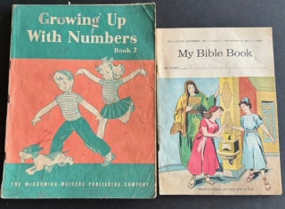 CHILD ART and SCHOOLWORK - LARGE COLLECTION c. 1950s