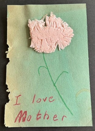 CHILD ART and SCHOOLWORK - LARGE COLLECTION c. 1950s