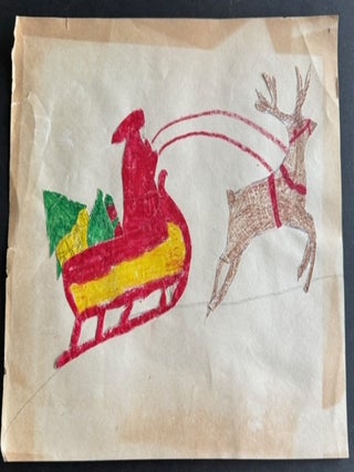 CHILD ART and SCHOOLWORK - LARGE COLLECTION c. 1950s
