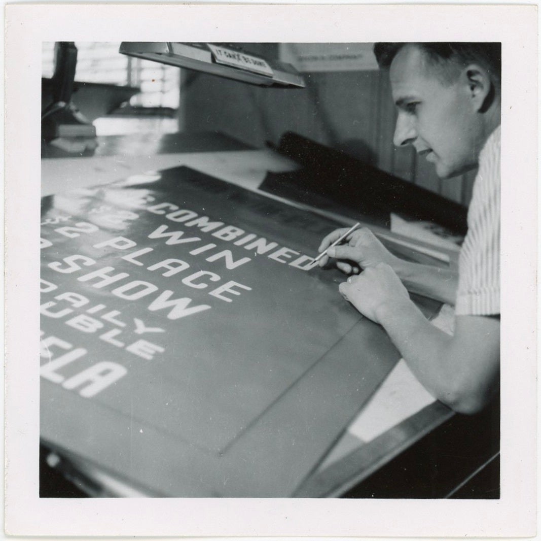 SIGN PAINTER c. 1950s PHOTO COLLECTION