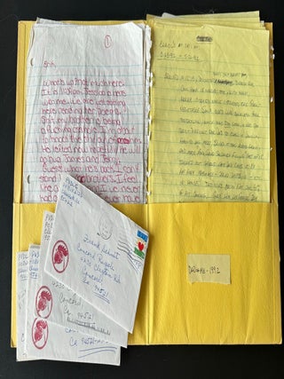 Item #1153 FAMILY DRAMA: SEX, DRUGS, HEALTHCARE NIGHTMARE: c. 1990 CALIFORNIA HANDWRITTEN LETTERS