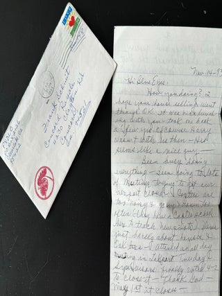 FAMILY DRAMA: SEX, DRUGS, HEALTHCARE NIGHTMARE: c. 1990 CALIFORNIA HANDWRITTEN LETTERS