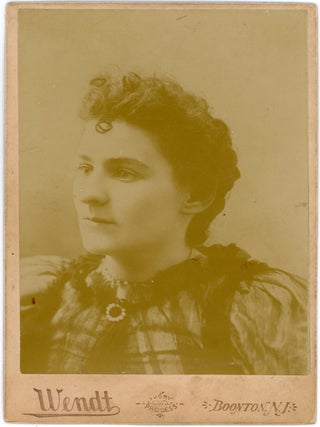 Item #1154 WENDT CABINET CARD MIND READER LILLIE LA BELLE CABINET CARD