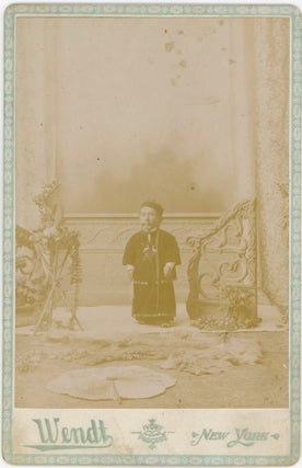 Item #1156 CHE-MAH! CHINESE DWARF - WENDT CABINET CARD PHOTO