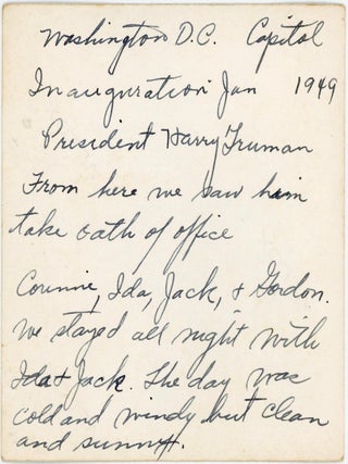 PRESIDENT HARRY S. TRUMAN 1949 INAUGURATION PHOTO COLLECTION